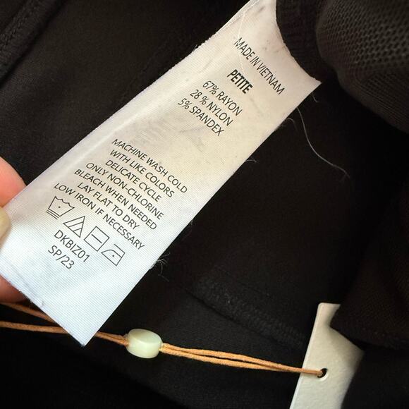 Quince Ponte Straight Leg 4 Pocket Dress Pants Black Size Small NWT 28” Inseam - Picture 8 of 9